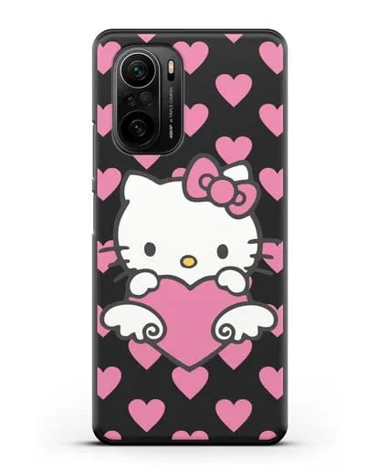 Чехол с принтом Хелло Китти силиконовый для Xiaomi Poco F3 Pro