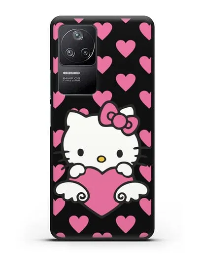 Чехол с принтом Хелло Китти силиконовый для Xiaomi Poco F4