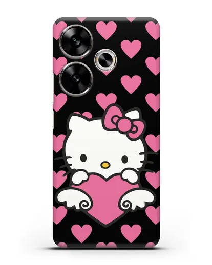 Чехол с принтом Хелло Китти силиконовый для Xiaomi Poco F6