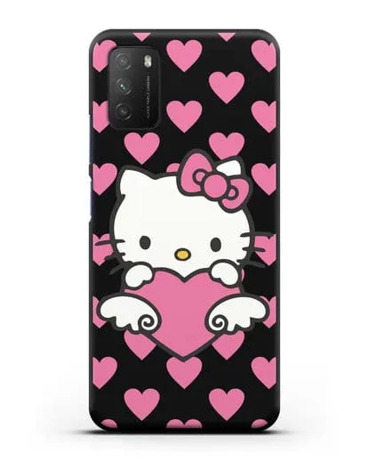 Чехол с принтом Хелло Китти силиконовый для Xiaomi Poco M3