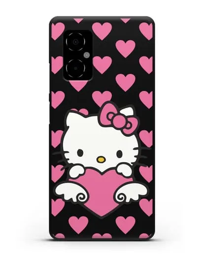 Чехол с принтом Хелло Китти силиконовый для Xiaomi Poco M4 5G