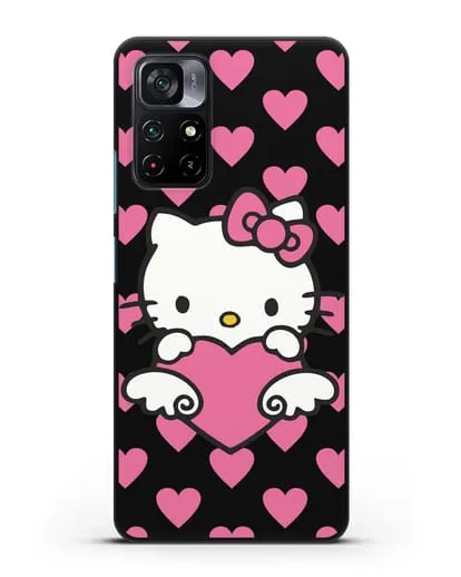 Чехол с принтом Хелло Китти силиконовый для Xiaomi Poco M4 Pro 5G