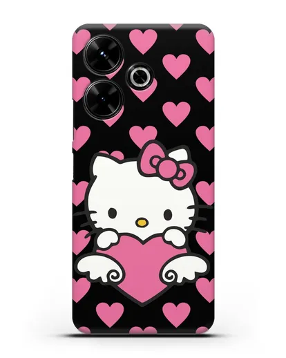 Чехол с принтом Хелло Китти силиконовый для Xiaomi Poco M6