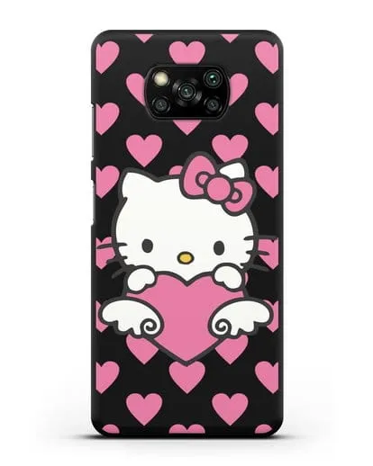 Чехол с принтом Хелло Китти силиконовый для Xiaomi Poco X3
