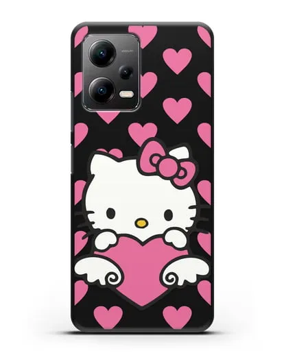 Чехол с принтом Хелло Китти силиконовый для Xiaomi Poco X5