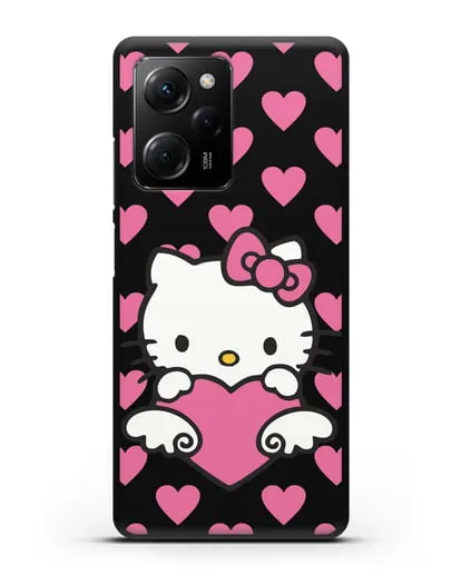Чехол с принтом Хелло Китти силиконовый для Xiaomi Poco X5 Pro