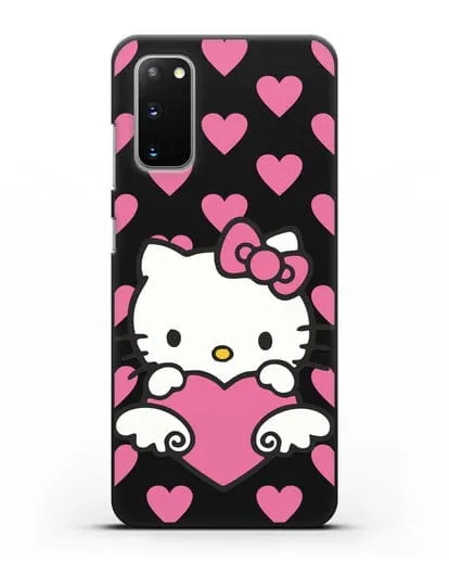 Чехол с принтом Хелло Китти силиконовый для Samsung Galaxy S20 [SM-G980F]