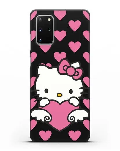 Чехол с принтом Хелло Китти силиконовый для Samsung Galaxy S20 Plus [SM-G985F]