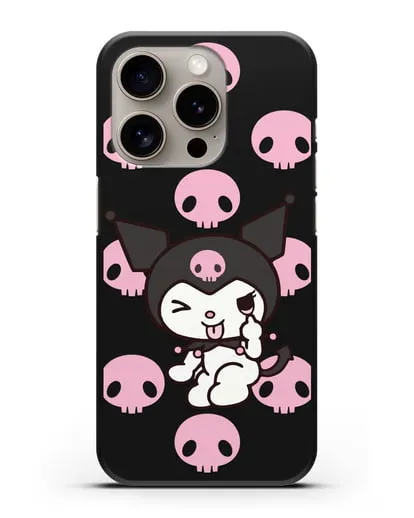 Чехол Хелло Китти - Зайчик Куроми силиконовый для iPhone 15 Pro