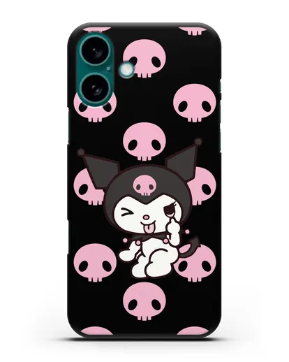 Чехол Хелло Китти - Зайчик Куроми силиконовый для iPhone 16 Plus