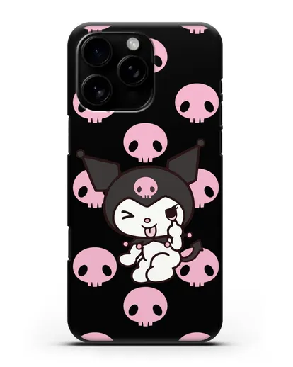 Чехол Хелло Китти - Зайчик Куроми силиконовый для iPhone 16 Pro Max