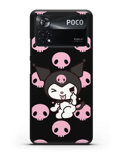 Чехол Хелло Китти - Зайчик Куроми силиконовый для Xiaomi Poco X4 Pro