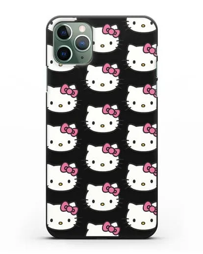 Чехол с рисунком Хэллоу Китти силиконовый для iPhone 11 Pro