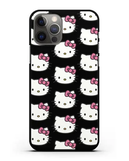 Чехол с рисунком Хэллоу Китти силиконовый для iPhone 12 Pro