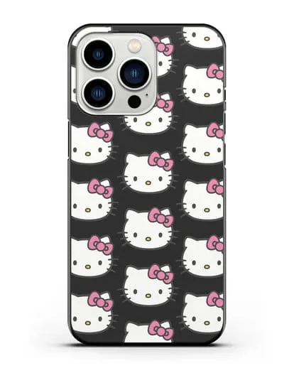 Чехол с рисунком Хэллоу Китти силиконовый для iPhone 13 Pro