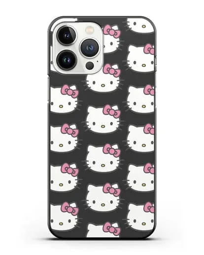 Чехол с рисунком Хэллоу Китти силиконовый для iPhone 13 Pro Max