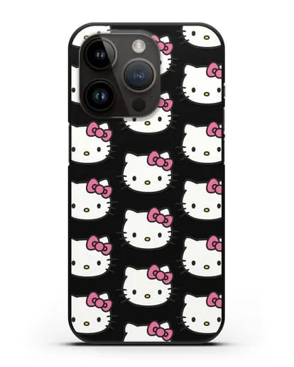 Чехол с рисунком Хэллоу Китти силиконовый для iPhone 14 Pro