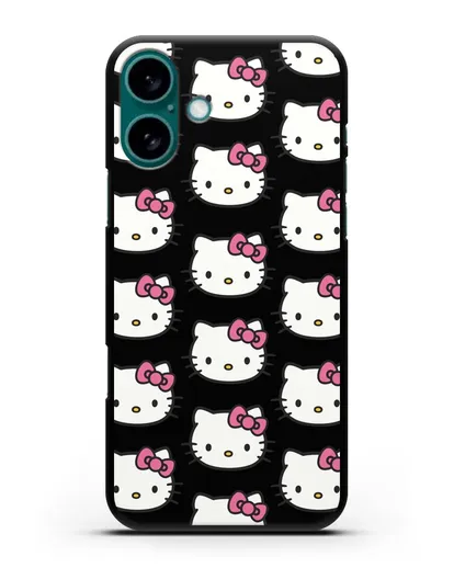 Чехол с рисунком Хэллоу Китти силиконовый для iPhone 16 Plus