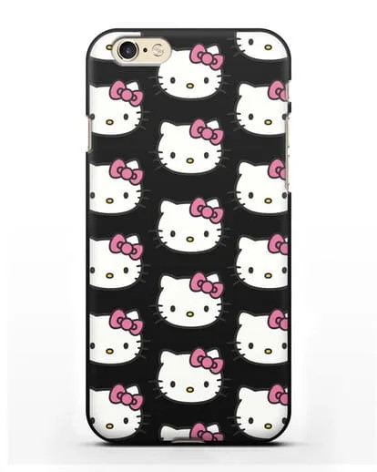 Чехол с рисунком Хэллоу Китти силиконовый для iPhone 6