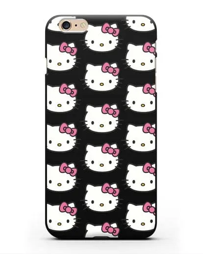 Чехол с рисунком Хэллоу Китти силиконовый для iPhone 6s Plus