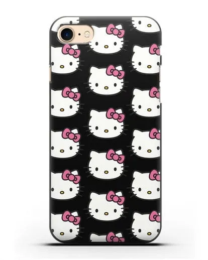 Чехол с рисунком Хэллоу Китти силиконовый для iPhone 8