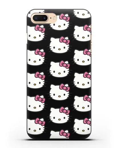 Чехол с рисунком Хэллоу Китти силиконовый для iPhone 8 Plus