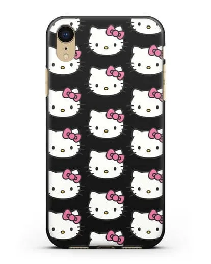 Чехол с рисунком Хэллоу Китти силиконовый для iPhone XR