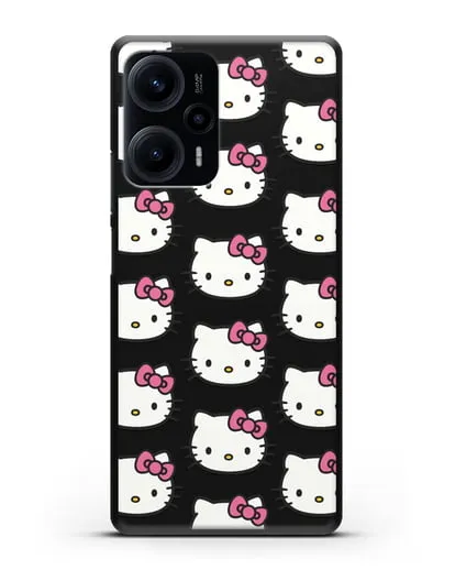 Чехол с рисунком Хэллоу Китти силиконовый для Xiaomi Poco F5