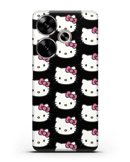 Чехол с рисунком Хэллоу Китти силиконовый для Xiaomi Poco F6