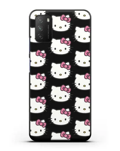Чехол с рисунком Хэллоу Китти силиконовый для Xiaomi Poco M3