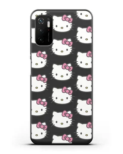 Чехол с рисунком Хэллоу Китти силиконовый для Xiaomi Poco M3 Pro