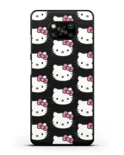 Чехол с рисунком Хэллоу Китти силиконовый для Xiaomi Poco X3 Pro