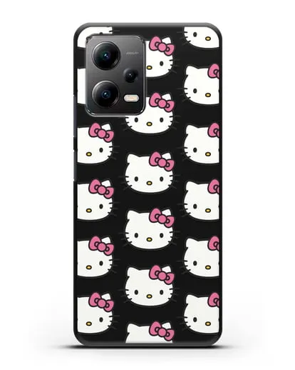 Чехол с рисунком Хэллоу Китти силиконовый для Xiaomi Poco X5