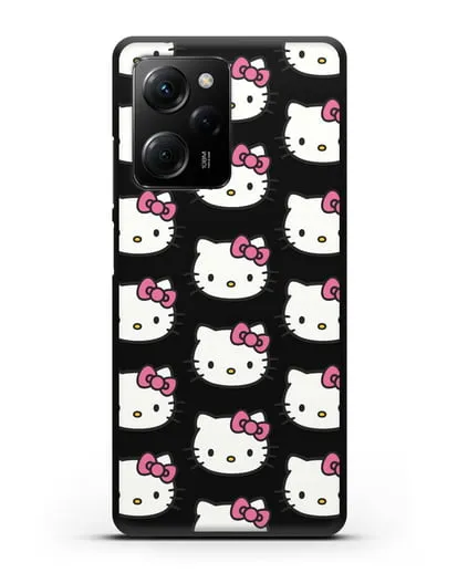 Чехол с рисунком Хэллоу Китти силиконовый для Xiaomi Poco X5 Pro