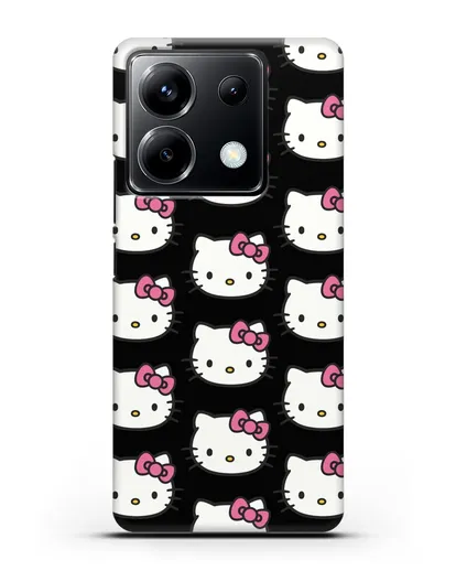 Чехол с рисунком Хэллоу Китти силиконовый для Xiaomi Poco X6