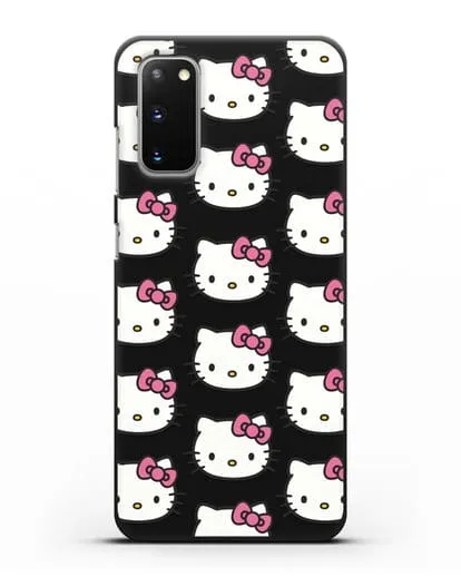 Чехол с рисунком Хэллоу Китти силиконовый для Samsung Galaxy S20 [SM-G980F]