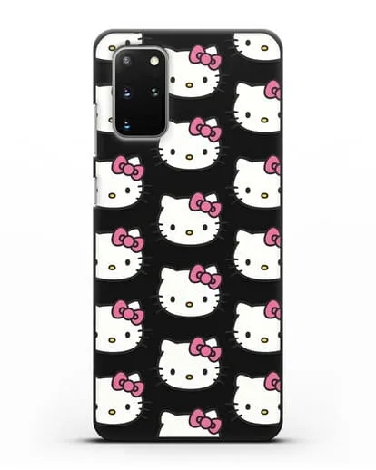 Чехол с рисунком Хэллоу Китти силиконовый для Samsung Galaxy S20 Plus [SM-G985F]