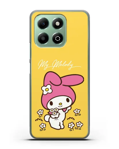 Чехол Зайчик Мелоди силиконовый для Honor X6b