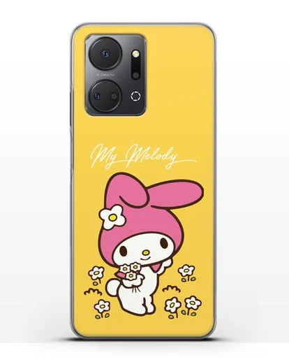 Чехол Зайчик Мелоди силиконовый для Honor X7a