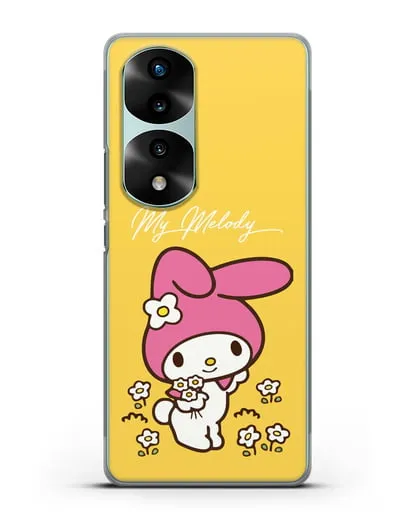 Чехол Зайчик Мелоди силиконовый для Honor 70 Pro