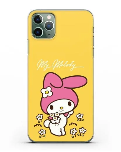 Чехол Зайчик Мелоди силиконовый для iPhone 11 Pro