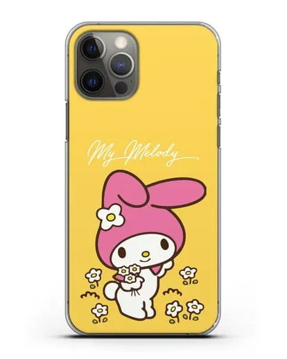 Чехол Зайчик Мелоди силиконовый для iPhone 12 Pro