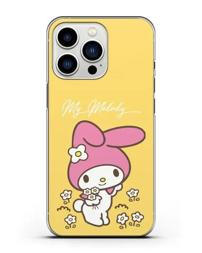 Чехол Зайчик Мелоди силиконовый для iPhone 13 Pro