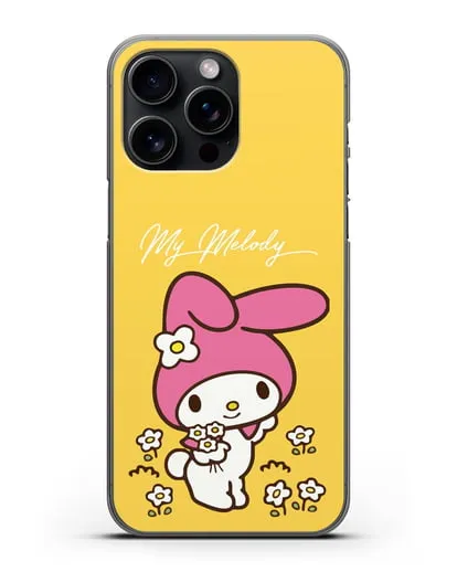 Чехол Зайчик Мелоди силиконовый для iPhone 15 Pro Max