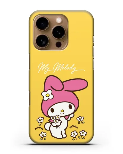 Чехол Зайчик Мелоди силиконовый для iPhone 16 Pro