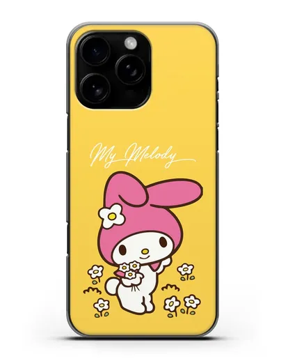 Чехол Зайчик Мелоди силиконовый для iPhone 16 Pro Max