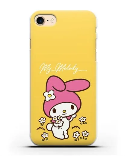 Чехол Зайчик Мелоди силиконовый для iPhone 8