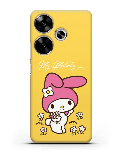 Чехол Зайчик Мелоди силиконовый для Xiaomi Poco F6