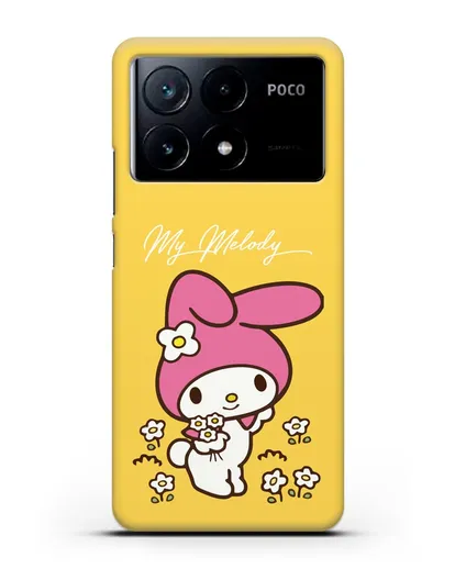 Чехол Зайчик Мелоди силиконовый для Xiaomi Poco X6 Pro