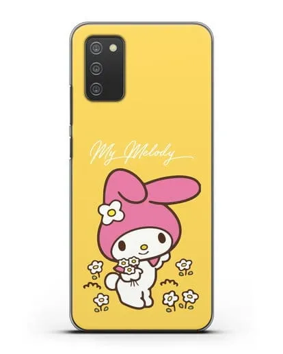 Чехол Зайчик Мелоди силиконовый для Samsung Galaxy A02s [SM-A025F]